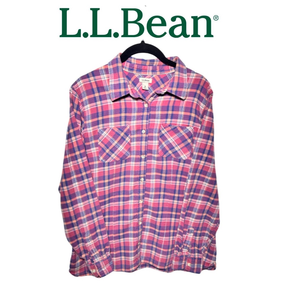 L.L. Bean 100% Cotton Women’s Flannel sz M